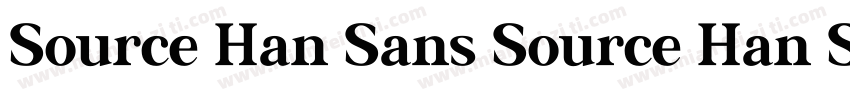 Source Han Sans Source Han Sans字体转换